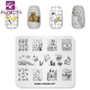 Kads 23 Design Halloween Flower Nail Stamping Plates Nail Printing Stamping Template Nail Art Stencils For Manicure Print Nails