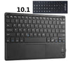 Kemile Ultrathin Wireless Bluetooth Keyboard Touchpad Keyboard Spain Russian Arabic Hebrew Stickers For Android Windows System