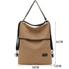 Fashion Women Backpack Simple Canvas Backpack Large Capacity Bookbag Waterproof Anti Theft Travel Backpack Mochilas Mujer 2018