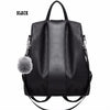 Women'S Waterproof Backpack Casual Female Bag Anti-Theft Bagpack Lightweight School Shoulder Bag Pu Leather