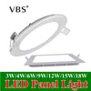 Ultra Thin Spot Led 3W 4W 6W 9W 12W 15W 18W Led Panel Downlight Recessed Light Ac 85-265V Led Spot Ceiling Lamp For Indoor