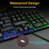 Gaming Keyboard Gamer Mechanical Imitation Keyboard Gaming Rgb Keyboard With Backlight Ergonomic Key Board 104 Keycaps For Pc