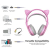 Somic G951S Ps4 Pink Cat Ear Noise Cancelling Headphones 3.5Mm Plug Girl Kids Gaming Headset With Microphone For Phone