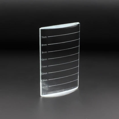 U Bend Curved Crystal False Eyelashes Stand Pad Pallet Lashes Holder Fake Lashes Extension Essential Tool