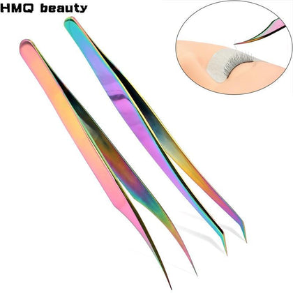 1 Pcs Eyelashes Tweezers Stainless Steel superhard Tweezers High Precision Anti-static tweezers for Eyelash Extensions