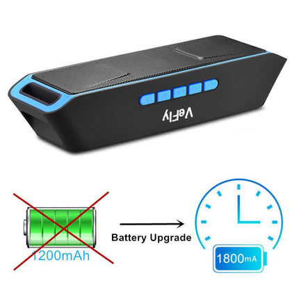 VeFly Wireless 4.2 Bluetooth Speaker, column Stereo Subwoofer USB Speakers computer TF Built-in Mic Bass mp3 player Sound Box