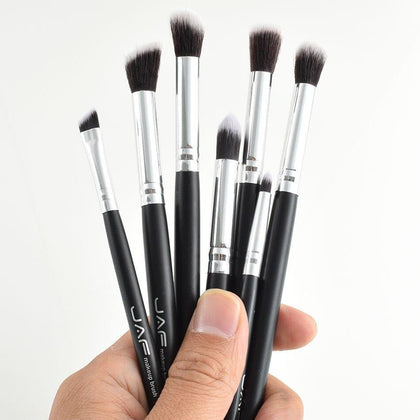JAF Brand 7 pcs/set Professional Portable Makeup Brushes of Eye Blending Eyeshadow Smudge Shading Eyebrow Brushes JE07SSY-B
