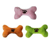 Plush Pets Dog Sound Toys Bone Shape Puppy Chew Squeaker Squeaky Toy Interesting Toys