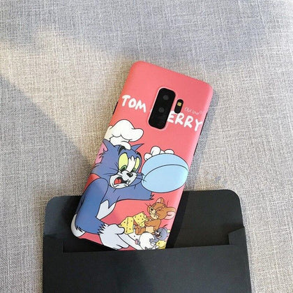 DCHZIUAN Cute Cartoon Jerry Tom Phone Case For Samsung Galaxy Note 8 Note 9 S8 S9 Plus S10 Case Silicone Soft Back Cover Fundas