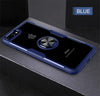 Luxury Silicone Soft Bumper Case On For Iphone 8 6 6S 7 Plus Car Holder Ring Case For Iphone X Xr Xs Max Shockproof Phone Case