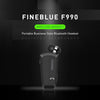 Newest Fineblue F990 Portable Business Wireless Bluetooth Headset Telescopic Type Collar Clip Hd Sound Quality Earphone With Mic