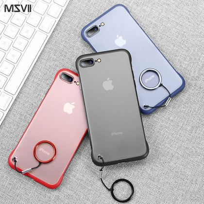 Msvii Frameless Case for iPhone 7 Case Silicone Clear for iPhone 8 Case for iPhone X/6/6S/Xs/Xr Coque 8 Plus Funda Xs Max Cover