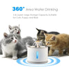 2.4L Automatic Cat Dog Pet Bowl Drinking Water Dispenser Electric Stainless Steel Pet Drinking Fountain With Led Drink Filter