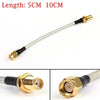 Areyourshop Sma Male To Sma Female Rg141 Extension Cable Made With Semi Rigid Cable Jack Plug 5Cm 10Cm  Cable Wires