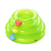 Top Quality Funny Cat Pet Toy Cat Toys Intelligence Triple Play Disc Cat Toy Balls Ball Toys Pets Green Orange