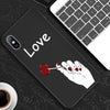 Lovebay Phone Case For iPhone 11 6 6s 7 8 Plus X XR XS 11Pro Max 5 5s Abstract Art Lover Face Soft TPU For iPhone 11 Phone Cases