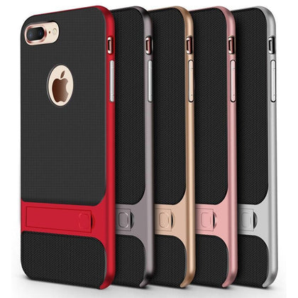 for Apple iPhone 6 6s s 7 8 Plus + cases luxury shockproof rugged hybrid stand case for iPhone 8 Plus 7 6s  6 full phone cover