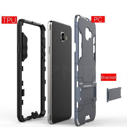 ZNP Shockproof Holder Protective Phone Case For Samsung Galaxy A3 A5 A7 J5 J7 2016 2017 Cover For Samsung A8 Plus 2018 Case Capa