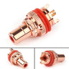 Areyourshop Rca Female Socket Chassis Connector Copper Plug Jack 32Mm 1/4Pcs White Red High Quality Connector Plug Jack
