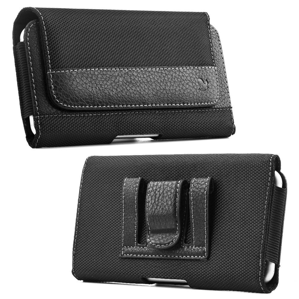 Belt Clip Pouch Case Flip Magnetic Wallet Leather Phone Case For Iphone Xs Max Xr 6 7 8 Plus Universal Mobile Phone Waist Bag (Universal Phone Case Below 5.5 Inch)