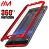 H&A 360 Luxury Full Protective Case For Samsung Galaxy S9 S8 Plus S6 S7 Edge Note 9 8 A5 A7 A3 2017 Anti-Knock Cover S8 S9 Case