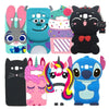 For Samsung Galaxy J3 J310 Case Cover For Coque Samsung J3 2015 3D Unicorn Cat Case Silicon For Samsung J3 2016 Case J320 J320F