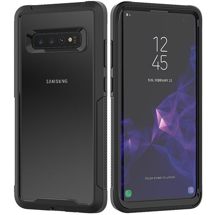 PC+TPU Military Shock Absorption Case for Samsung Galaxy S10 Plus Transparent Ultra-Thin Protective Cover for Galaxy S10 E S10e