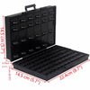Aidetek Box Organize Anti-Static Esd Safe Enclosure Smd Smt Ic Diode Parts Organizer Transistor Plastic Toolbox Black Boxall96As