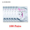25/50/100 Pairs/Lot Patches For Eyelash Extension Under Eye Pads Paper Patches Pink Lint Free Stickers For False Eyelashes