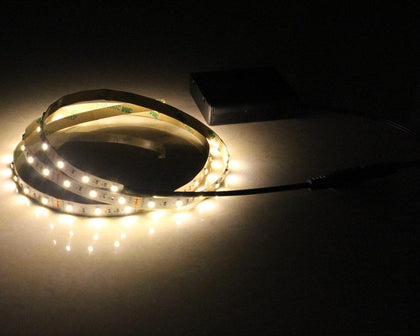 Battery Powered LED Strip Light 50CM 1M 2M 3M Adhesive Tape Lights SMD 3528 Battery Box Operated LED Stripe Warm Cool White