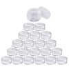 20Pcs/Lot 2G 3G 5G Portable Plastic Cosmetic Empty Jars Clear Bottles Eyeshadow Makeup Cream Lip Balm Container Pots
