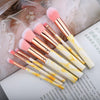 Fld 10 Pcs/ 8 Pcs Professional Makeup Brush Set Tools Powder Foundation Eyeshadow Lip Eyeliner Blush Marble Face Makeup Brushes
