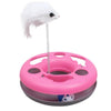 Multifunctional Disk with a Spring Mice Toy for Cats in 4 Colors