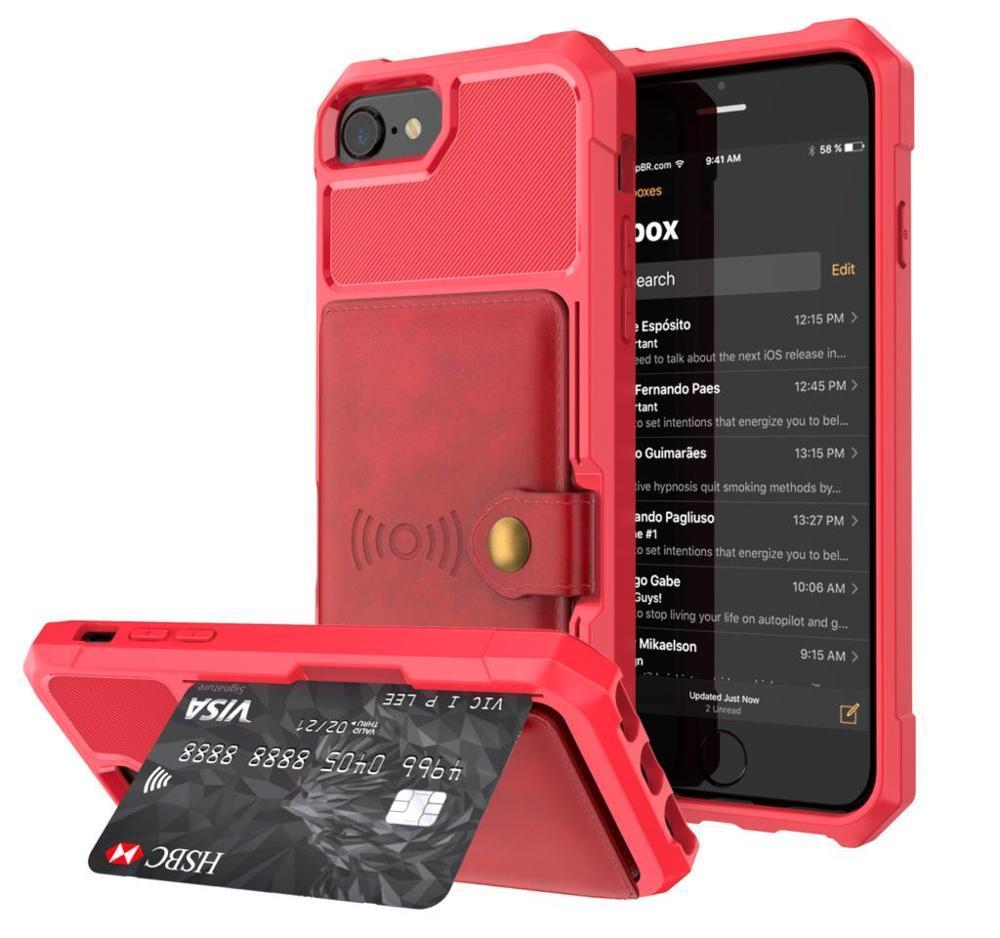 Pu Leather Wallet Car Magnetic Case For Iphone X Xs Xr Xs Max 6 6S 7 8 Plus Card Holder Wallet Flip Cover Buckle Fundas