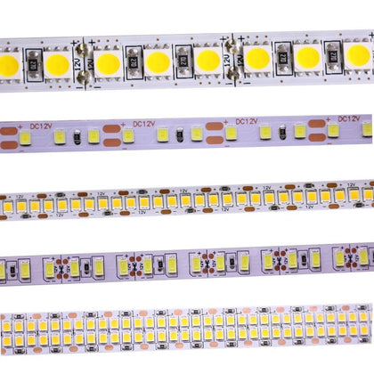 SMD 2835 5630 5050 60/120/240/480LEDs/m RGB LED Strip 5M 300/600/1200/2400LEDs/m  DC12V 24V W RGB LED Light Strips Flexible Tape