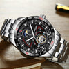 Boyzhe Luxury Men Watch Relogio Masculino Mechanical Watch Men Casual Fashion Waterproof Watch Sports Stainless Steel Watch Man