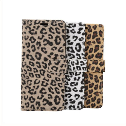 For Samsung Galaxy Note 8 9 Case Leopard PU Leather Card Holder Cover For S7 edge S8 S9 plus S10 e Wallet Flip Stand Coque Capa