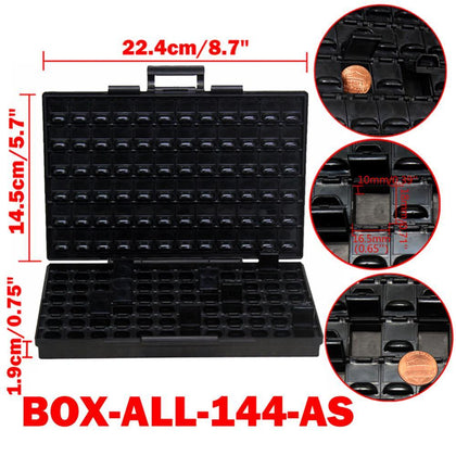 AideTek ESD Safe SMD Storage IC Box Bins Anti-statics SMT Organizer Transistor Electronics Storage Cases & Organizers BOXALLAS