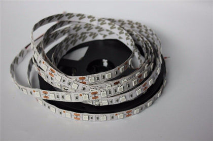 SMD 5050 LED Strip 5M 60led/m DC 12V 24V Flexible Ribbon Diode Tape RGB White Warm White Red Green Blue Yellow Light