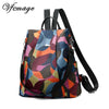 Vfemage Fashion Oxford Backpack Women Anti Theft Backpack Girls Bagpack Schoolbag For Teenagers Casual Daypack Sac A Dos Mochila (Colorful)
