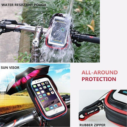 Bicycle Phone Holder Waterproof Bag Bike Phone Case handlebar MTB Frame Pouch Bag for iPhone X 8 7 Samsung XIAOMI GPS Universal
