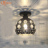 Ceiling Lights Iron Modern Ceiling Lamps For Living Room  Industrial Decor E27 Led Light Fixture Restaurant Lamp Modern Lantern
