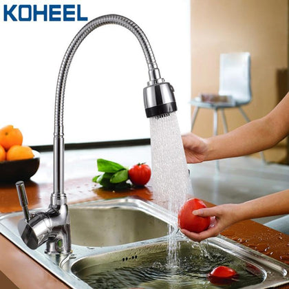 kitchen faucet Brass kitchen Mixer water tap Hot and cold Single Hole chromed faucet robinet cuisine kitchen sink tap