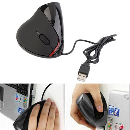 5D Wired Optical Gaming Mouse With USB Portable 2400DPI 2.4GH Ergonomic Upright Vertical Mouse For Desktop & Laptop