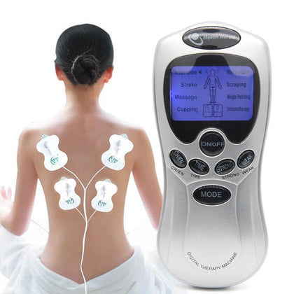 Aptoco 4 Electrode Body Health Care Tens Acupuncture Electric Therapy Massager Meridian Physiotherapy Massager Apparatus