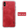 Genuine Leather For Iphone 7 Case Fashion Business Phone Case For Iphone 8Plus X Xs Solid Color Shock Resistance Protective Case
