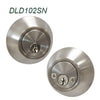 Probrico Deadbolt With Key And Button Nickel /Oil Rubbed Bronze Finished Single Cylinder Home Door Gate Atresia Mortice Haedware