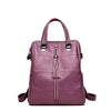 Lanyibaige Women Backpack High Quality Leather Pure Color Backpacks School Bags For Teenagers Girls Backpacks Herald Fashion