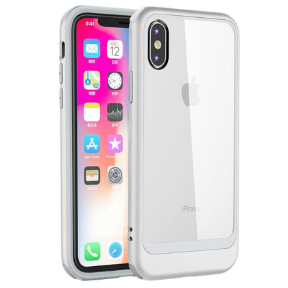 For iPhone 8 7 Plus Case, Clear Scratch Resistant Transparent Back Cover For Apple iPhone X with TPU Rubber Shock Bumper