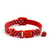 Sale 1Pc New Adjustable Dot Printed Little Dog Collars Cat Puppy Pets Supplies With Bell 6 Colors